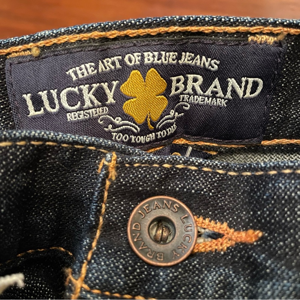 Lucky Brand Men's Dark Blue Straight Jeans NWT! 30x32 - Picture 8 of 8
